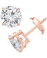 ფოტო #4 პროდუქტის Certified Lab Grown Diamond Stud Earrings (6 ct. t.w.) in 14k Gold