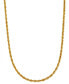 ფოტო #1 პროდუქტის Sparkle Rope Link 18" Chain Necklace (3mm) in 14k Gold
