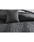Фото #6 товара Home Moonscape Reversible Textured Jacquard Charcoal King Duvet Cover