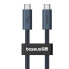 Фото #6 товара Kabel przewód USB-C - USB-C 240W PD 8K 60Hz 40Gb/s 1m czarny