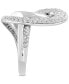 ფოტო #4 პროდუქტის EFFY® Diamond Sculptural Ring (1-1/6 ct. t.w.) in 14k White Gold
