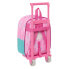 School Rucksack with Wheels Gabby's Dollhouse Party Pink 22 x 27 x 10 cm