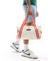 Фото #3 товара Nike Heritage duffel bag in off white and red