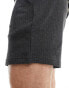 Another Influence co-ord textured jersey shorts in dark grey