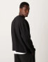 Фото #3 товара ASOS DESIGN Premium interlock oversized boxy long sleeve t-shirt 300gsm in black