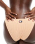 Фото #1 товара Champion crinkle bikini bottoms in peach