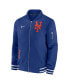 Nike Men's Royal New York Mets Authentic Collection Full-Zip Bomber Jacket Синий, 2XL - фото #3