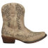 Фото #1 товара Roper Riley Scroll Embroidered Snip Toe Cowboy Womens Beige Casual Boots 09-021