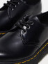 Dr Martens unisex 1461 Quad 3 eye shoes in black smooth leather