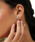 ფოტო #2 პროდუქტის Triple Stone Cubic Zirconia Stud Earrings, Created for Macy's