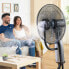 Nebuliser Pedestal Fan with Remote Control InnovaGoods Black 2,8 L 90 W (Refurbished A)