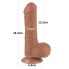 Фото #12 товара Dildo Sliding Sking 7 Brown