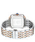 ფოტო #3 პროდუქტის Women's Bari Tortoise Swiss Quartz Two-Tone Stainless Steel Bracelet Watch 34mm