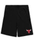 ფოტო #4 პროდუქტის Men's Red, Black Chicago Bulls Big and Tall T-shirt and Shorts Sleep Set
