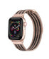 Фото #1 товара Ремешок для часов POSH TECH Rose Gold Tone Striped Stainless Steel для Apple Watch, 38 мм
