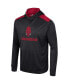 Фото #3 товара Men's Black Arkansas Razorbacks Warm Up Long Sleeve Hoodie T-shirt