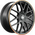 MAM GT1 matt black lip orange 9.5x19 ET30 - LK5/112 ML66.6