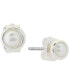 Silver-Tone 3-Pc. Set Mixed Stone Daisy Earrings