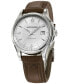 ფოტო #5 პროდუქტის Men's Swiss Automatic Jazzmaster Viewmatic Brown Leather Strap Watch 40mm H32515555