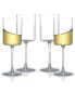 Claire White Wine Glasses, Set of 4