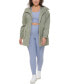 ფოტო #6 პროდუქტის Plus Size Zip-Front Long-Sleeve Hooded Parka