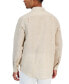 Фото #2 товара Men's Classic-Fit Leaf Print Long Sleeve Button-Front Shirt