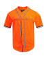 Men's Orange Cincinnati Bengals Triple Tonal Mesh Button-Up Shirt