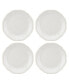 French Perle Bead Dinner Plates, Set Of 4