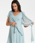 Фото #6 товара Women's Sage Dot Maternity Nursing Wrap Dress