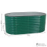 Galvalume Steel Oval Raised Garden Bed - Green - 79 in x 32 in