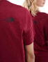 The North Face Simple Dome logo t-shirt in burgundy