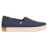 Фото #1 товара TOMS Alpargata Indio Platform Slip On Womens Blue Flats Casual 10015871T