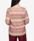 ფოტო #2 პროდუქტის Petite Mulberry Street Lace Neck Biadere Top