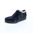 Фото #7 товара Clarks Wallabee Denim 26168843 Mens Blue Oxfords & Lace Ups Casual Shoes