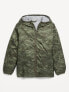 Hooded Zip-Front Water-Resistant Jacket for Boys