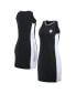 Фото #1 товара Women's Black New York Yankees Colorblock Quarter-Zip Sleeveless Dress