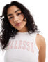 Фото #2 товара ellesse Fawn cropped vest in white