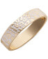 ფოტო #1 პროდუქტის Gold-Tone Leopard Enamel Bangle Bracelet, Created for Macy's