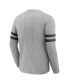 Фото #3 товара Men's NFL x Darius Rucker Collection by Heather Gray Tampa Bay Buccaneers Henley Long Sleeve T-shirt