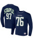 ფოტო #2 პროდუქტის Men's NFL X Staple Navy Seattle Seahawks Core Long Sleeve Jersey Style T-shirt