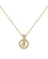 ფოტო #1 პროდუქტის Stellar Eclipse Design Sterling Silver Diamond Pendant Women Necklace