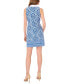 ფოტო #4 პროდუქტის Women's Printed Collared Shift Dress