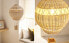 Rattan balloon screen ceiling lamp