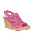 ფოტო #1 პროდუქტის Women's Teangi Raffia Slingback Platform Wedge Sandals