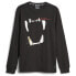 Фото #1 товара Puma Hoops Franchise Graphic Crew Neck Long Sleeve T-Shirt Mens Black Casual Top