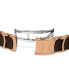 ფოტო #4 პროდუქტის Unisex Swiss Centrix Diamond (1/10 ct. t.w.) Brown Ceramic & Rose Gold PVD Bracelet Watch 40mm