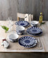 Фото #9 товара Bluefjord Floral 4 Piece Cereal Bowls Set, Service for 4