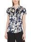 Фото #1 товара Vince Arboretum Band Collar Silk Top Women's Xs