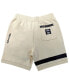 Фото #3 товара x NBA Men's and Women's Cream Brooklyn Nets Culture Hoops Premium Classic Fleece Shorts