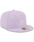 Фото #4 товара Men's Lavender Los Angeles Dodgers 2023 Spring Color Basic 59FIFTY Fitted Hat